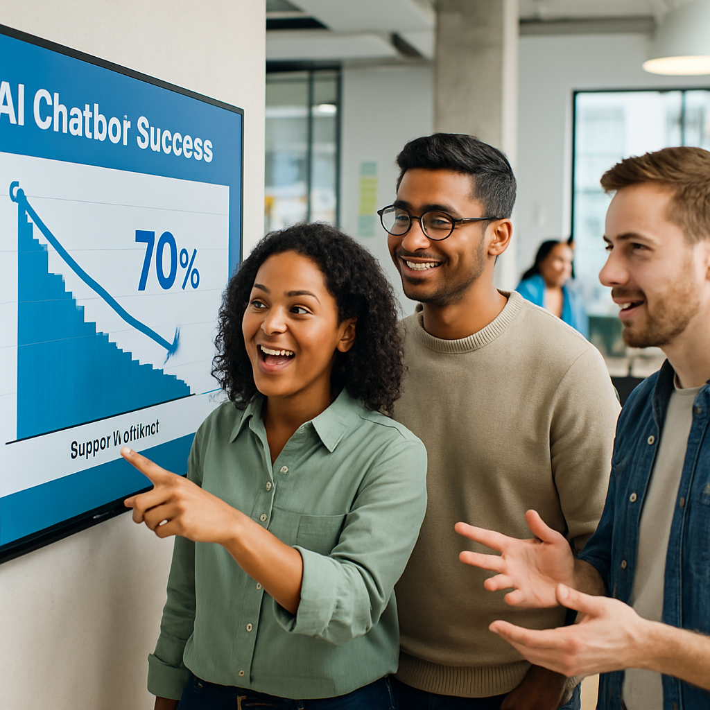 Tech startup reduces support tickets by 70% with AI chatbot