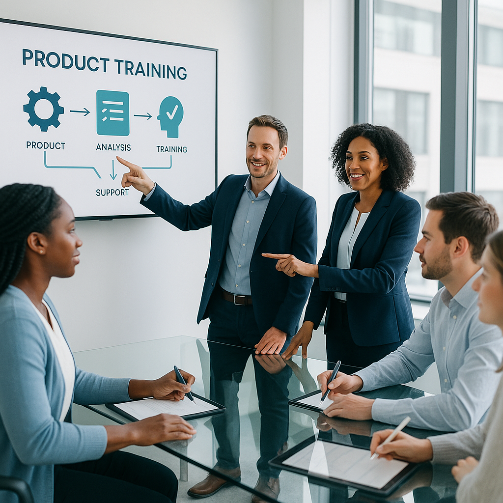 Build product training materials