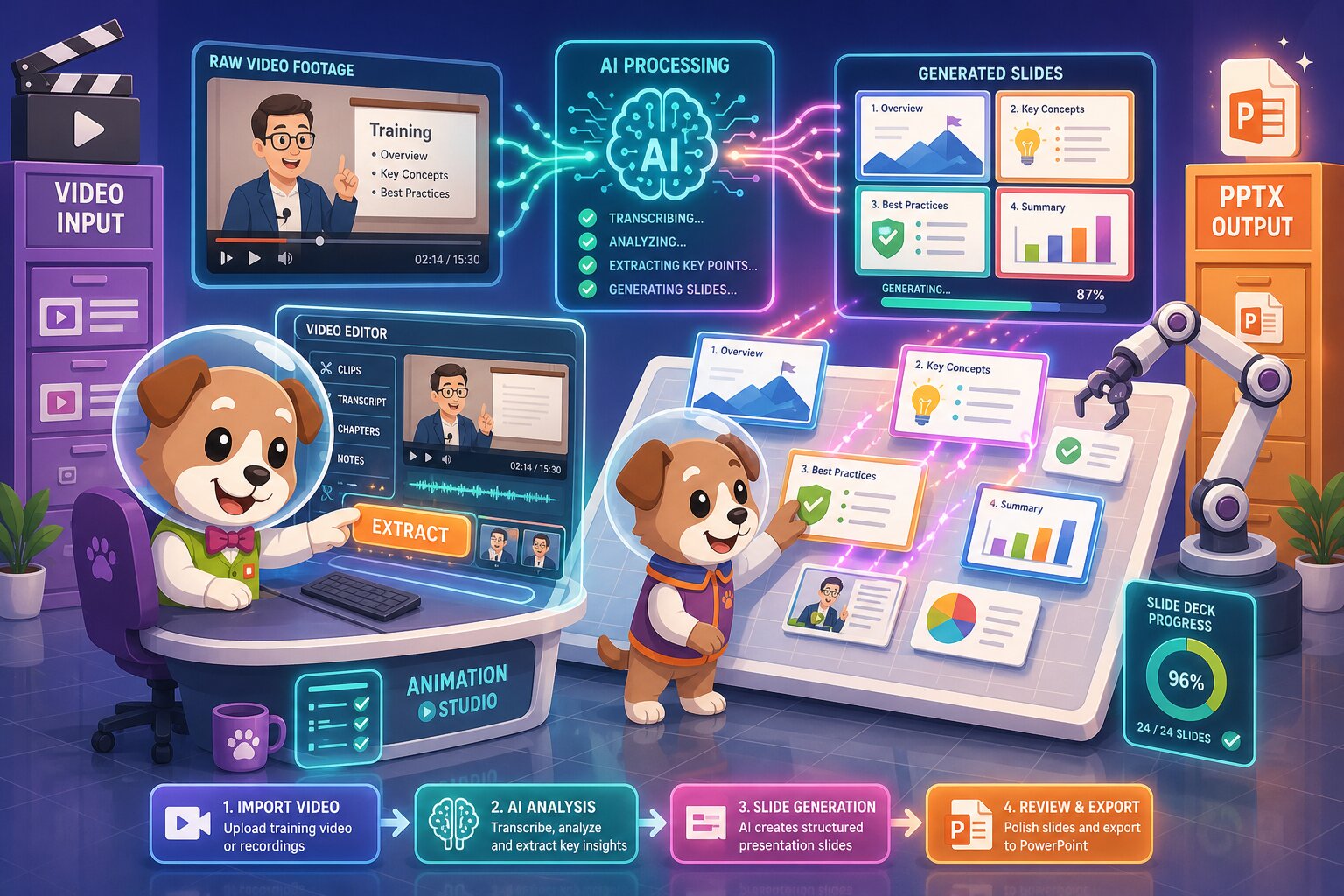 Training Video to Slide Deck — Build L&D Presentations Fast