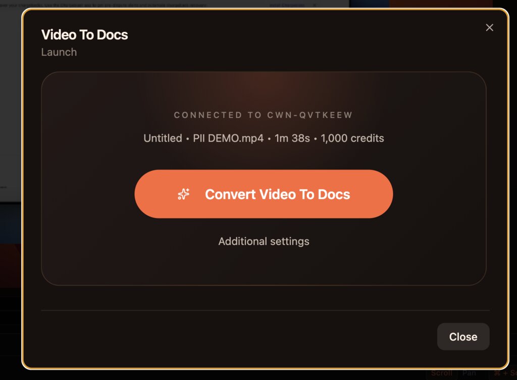 3. Convert to Docs