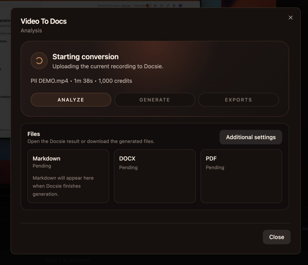 Convert Training Videos into SOPs