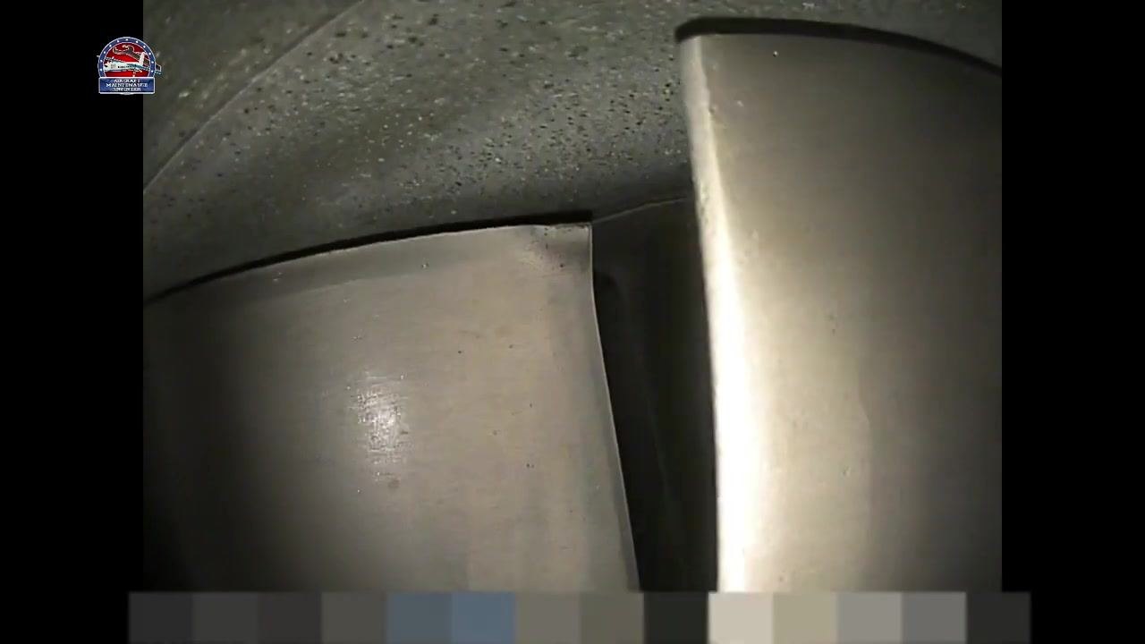 Another intact turbine blade with a smooth, defect-free surface