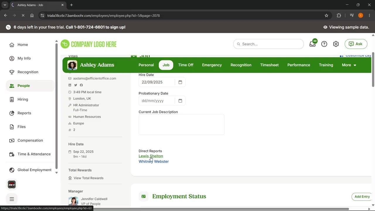 Lewis Shelton's profile after submitting changes, with a green confirmation banner at the top stating "Your changes have been requested."