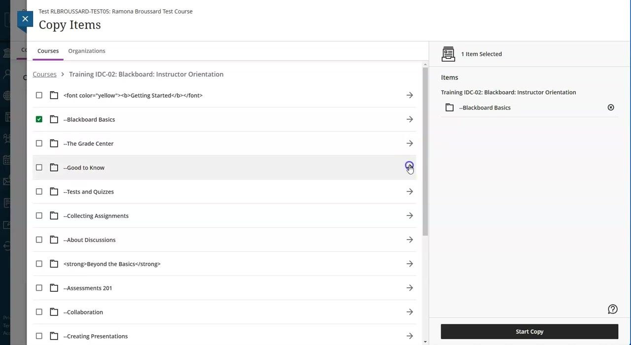 Cursor clicking the right arrow next to the "Good to Know" folder to expand its contents