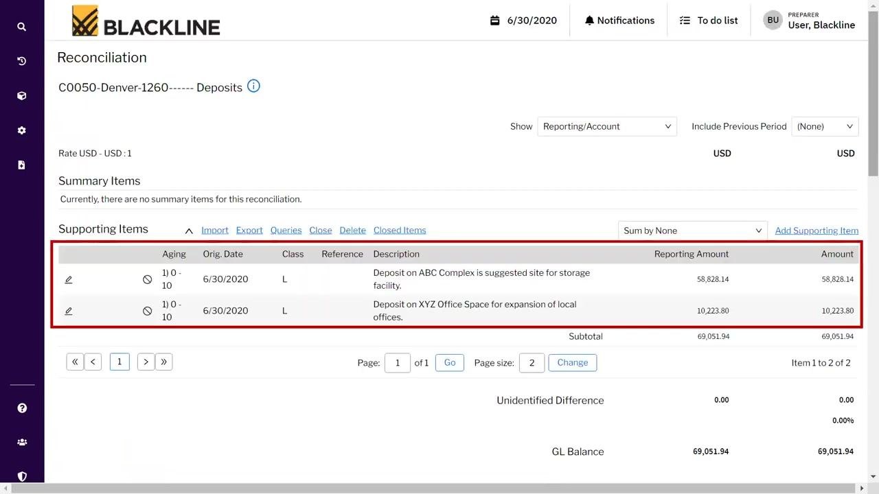Add Item page with optional fields and description highlighted