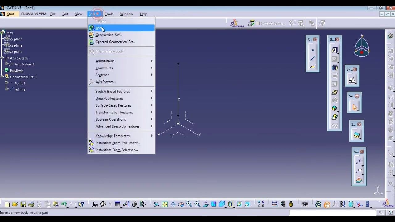 Line Definition dialog box with Z Component selected, start set to 4mm, end set to 30mm, and the line visible in the workspace