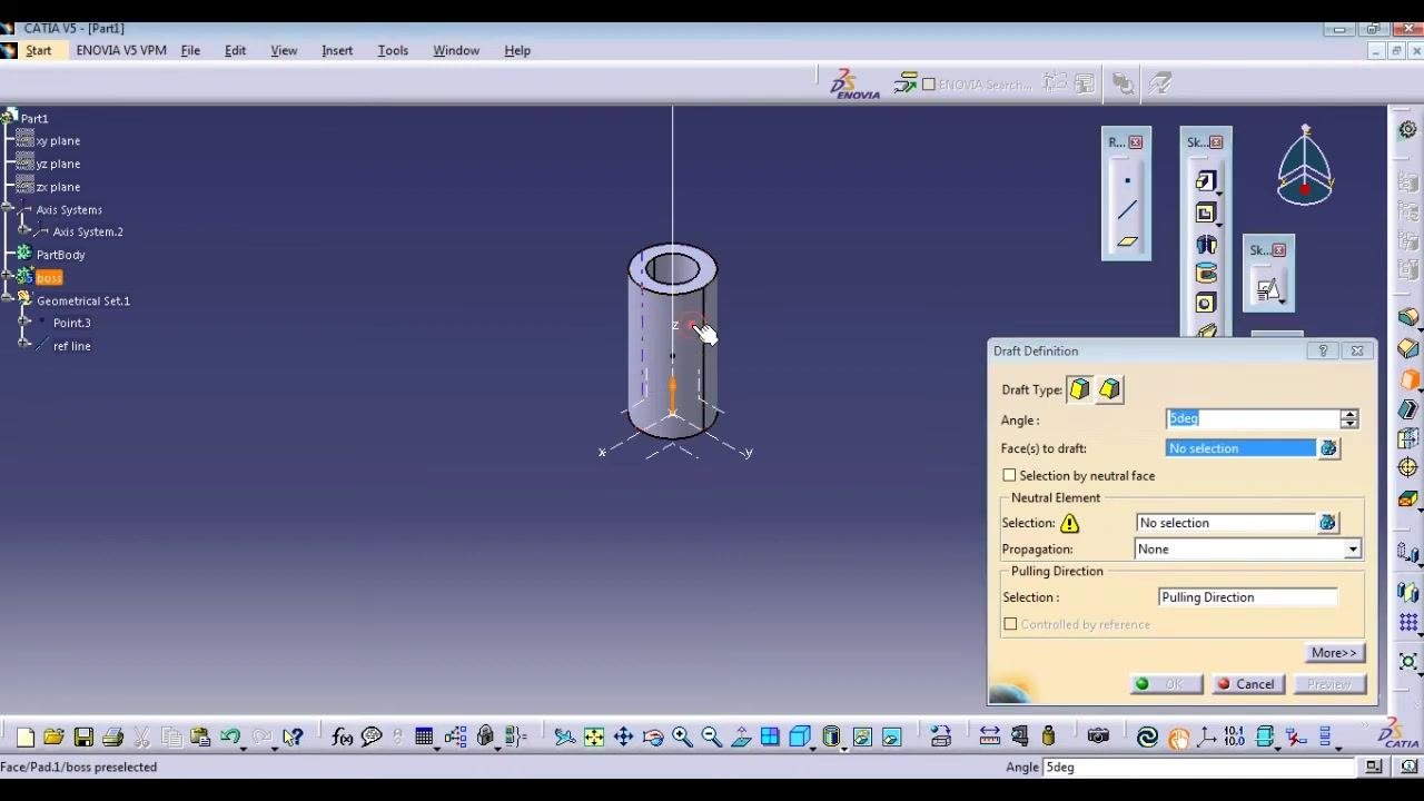 Sketching a new circle centered at the origin, with the circle tool active and coordinates shown in the Sketch tools bar