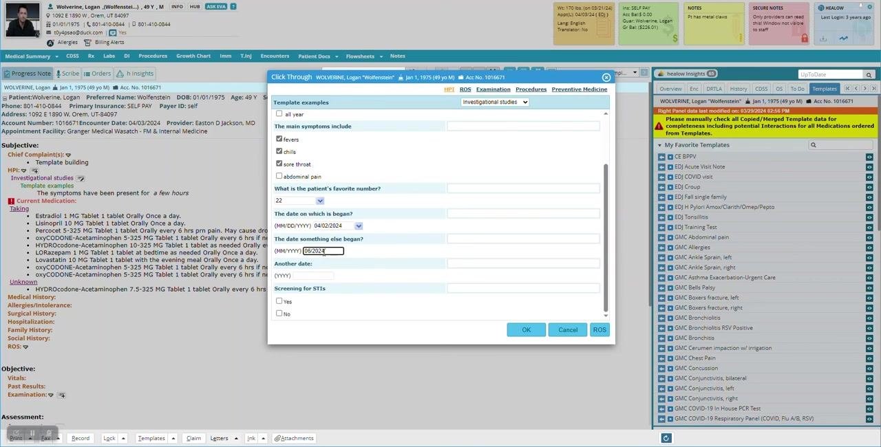 Dialog with another date field filled and cursor hovering over it
