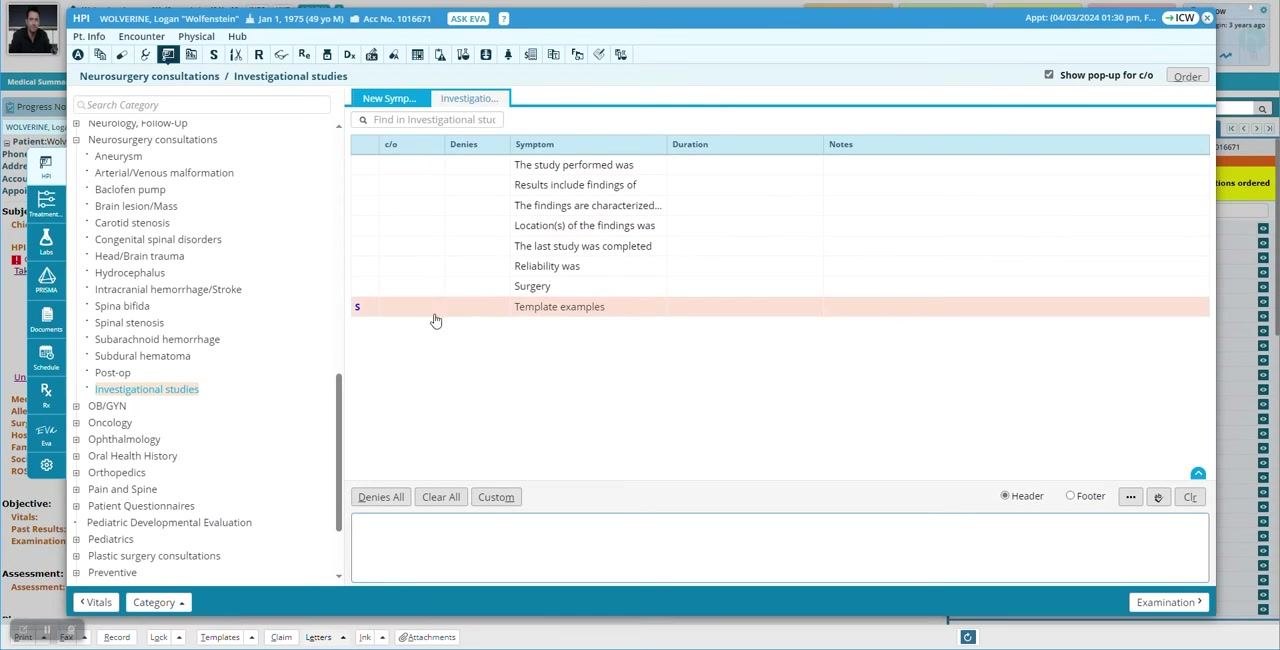 Template list with "Template examples" highlighted and a small "S" icon indicating it is structured