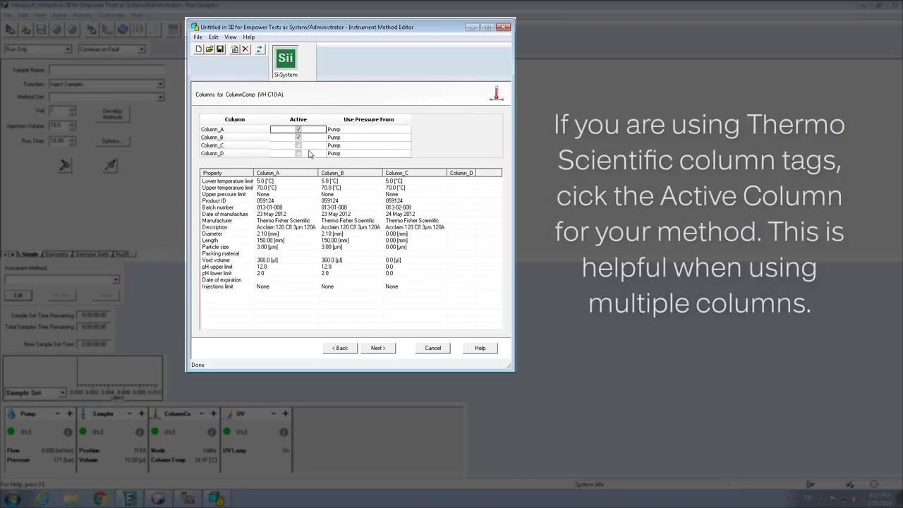 SampleModule settings window showing the wizard's guidance on valid value ranges