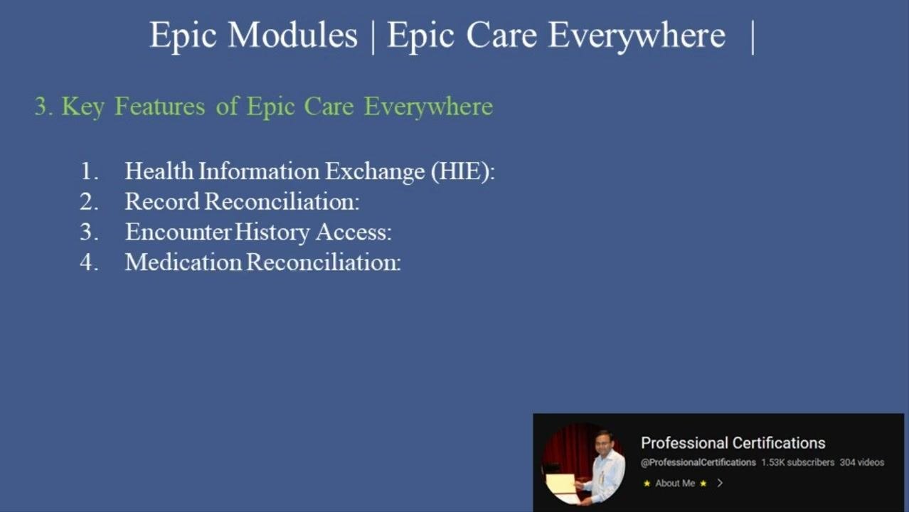 Slide introducing Record Reconciliation as the second key feature of Epic Care Everywhere