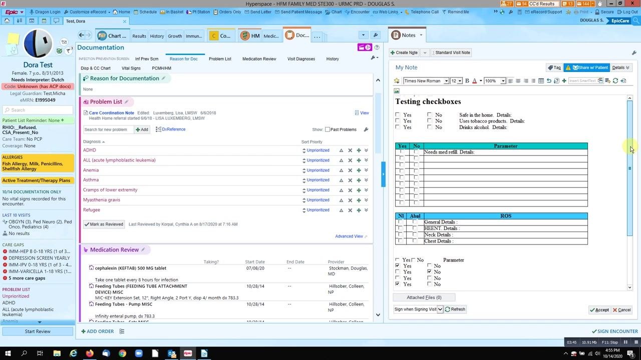 Well-organized checkbox template with clear columns for Yes/No and parameters, making review straightforward.