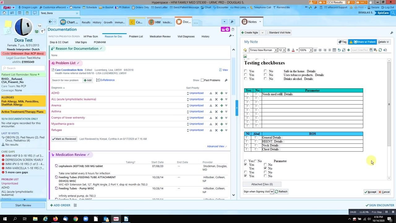 Finalized checkbox template showing a clear, organized layout for easy review.