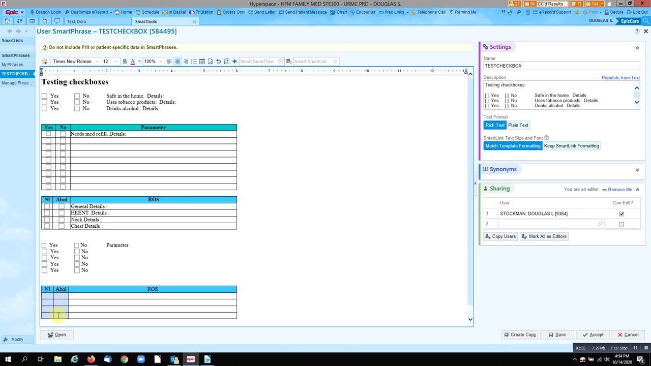 Table header row highlighted with a blue background, showing enhanced table properties.