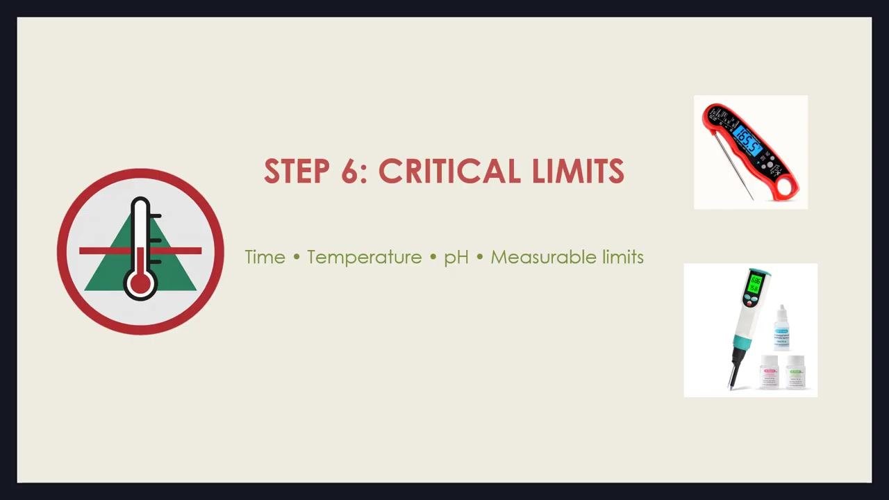 Slide titled "Step 5: Where must we control risk?" showing a CCP warning icon beside the phrase "Critical Control Points (CCPs)."