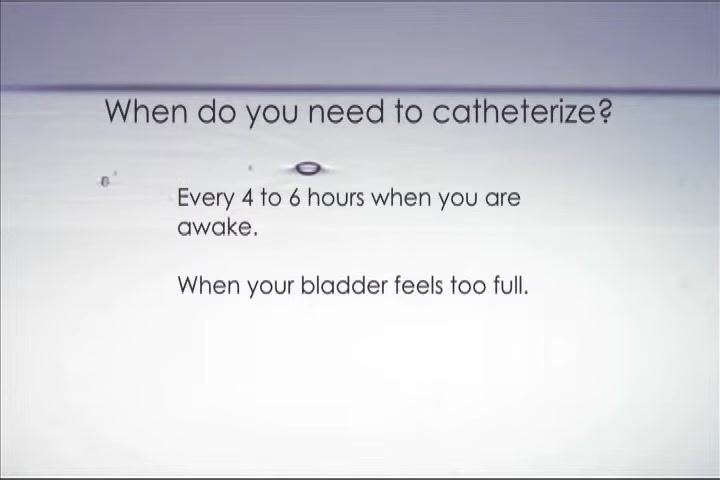 Demonstration using two balloons to compare a normal bladder volume with an over-distended bladder
