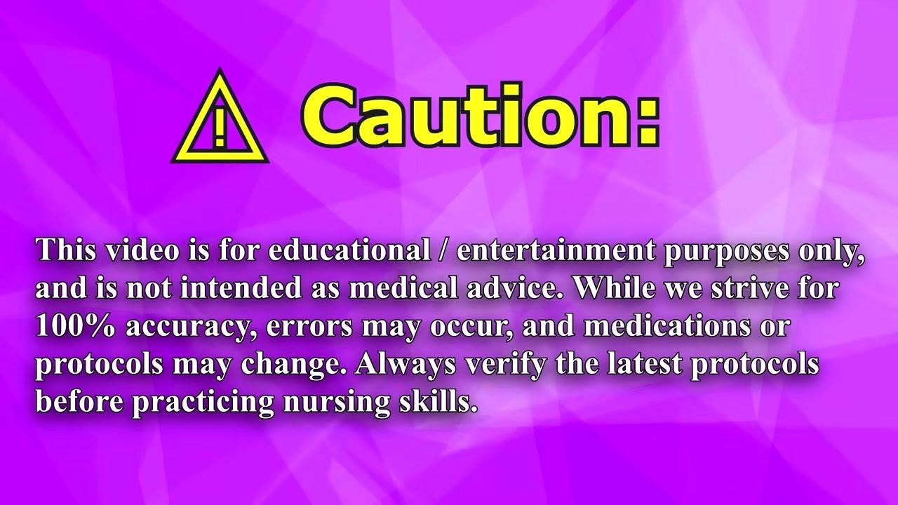 Caution screen with educational disclaimer and protocol reminder