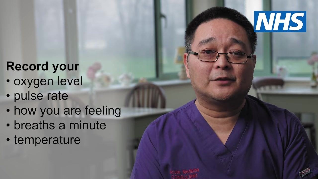 A healthcare professional in purple scrubs, with the text: patients are not always placed on a virtual ward.