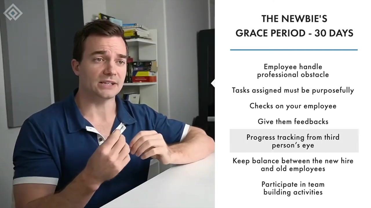 Slide highlighting progress tracking from a third-person perspective.