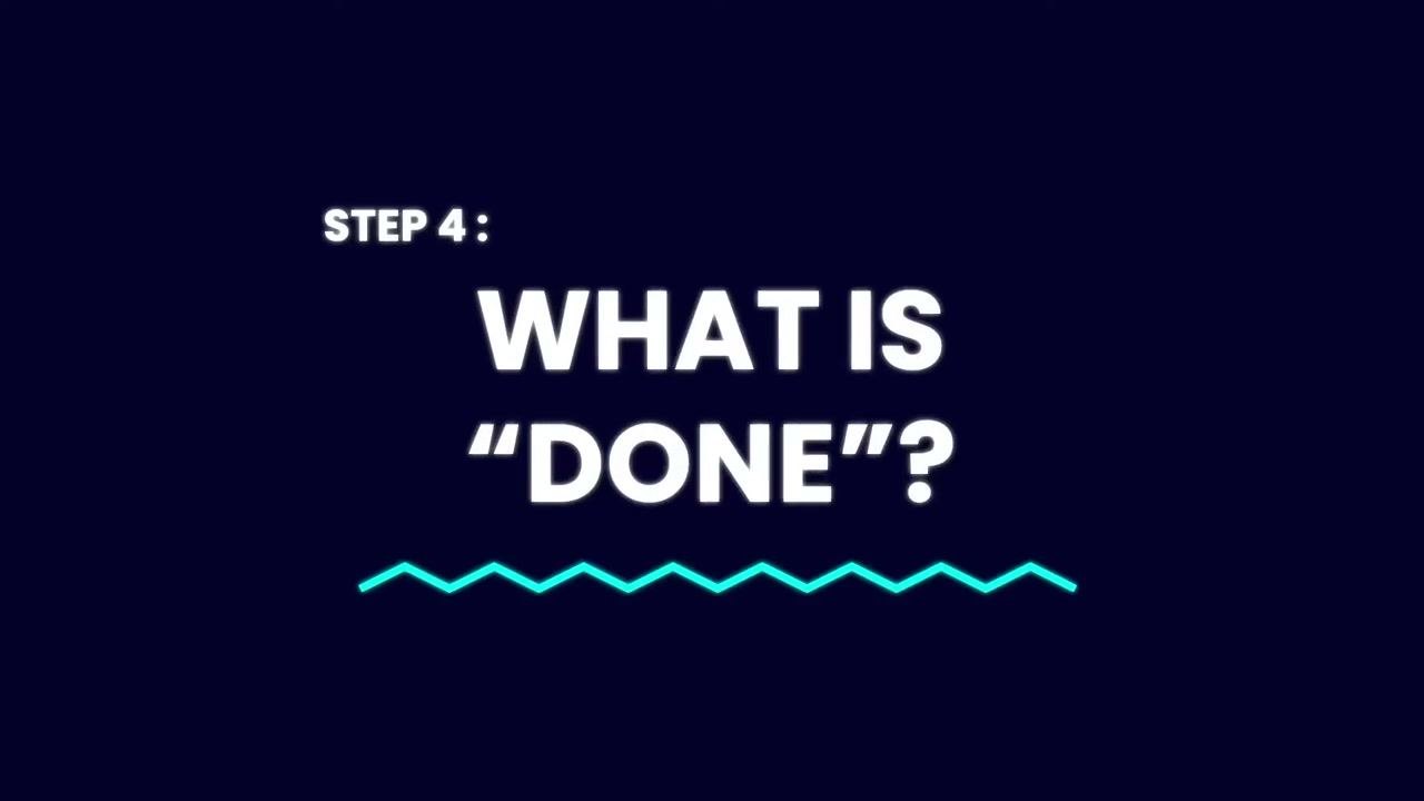 Text on a dark background reading "WHEN AN SOP IS DONE?"