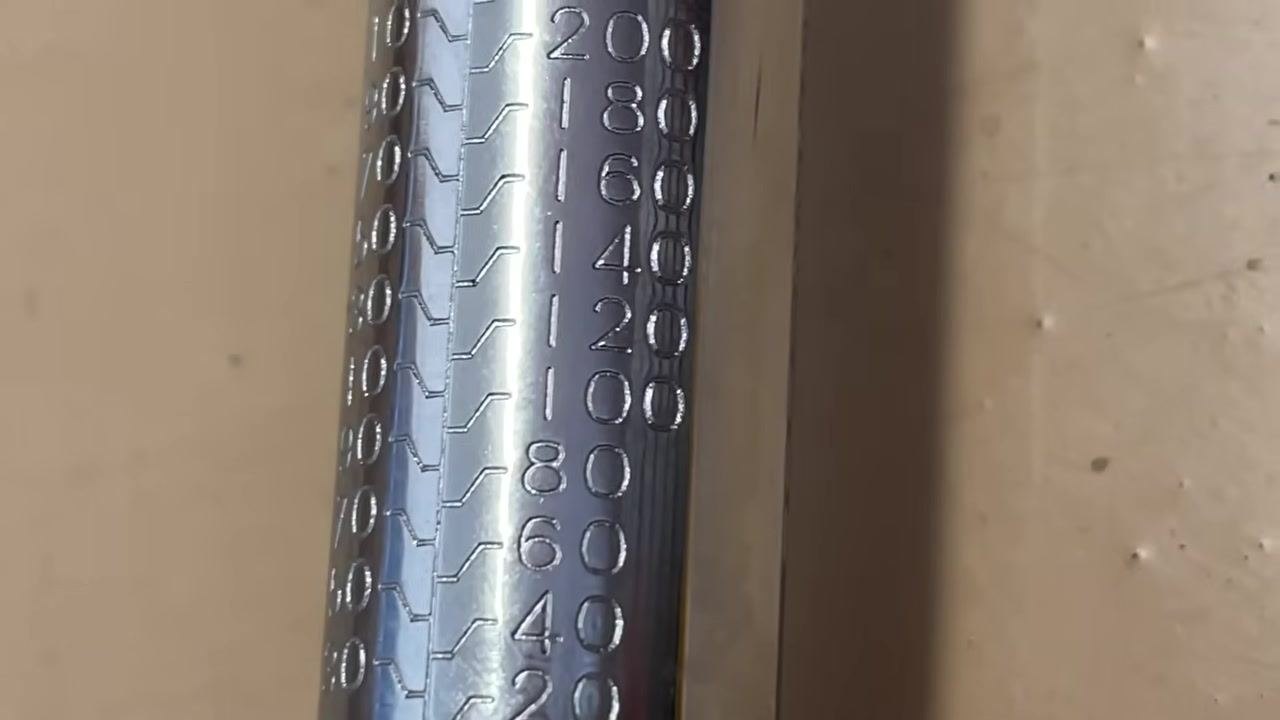 Close-up of the yellow adjustment dial on the torque wrench, showing numbers 0–9 and Nm values.