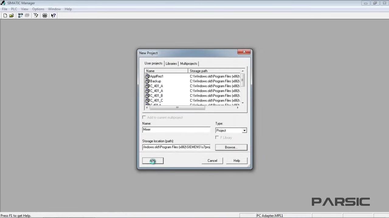 Insert menu open in SIMATIC Manager, with SIMATIC 300 Station highlighted