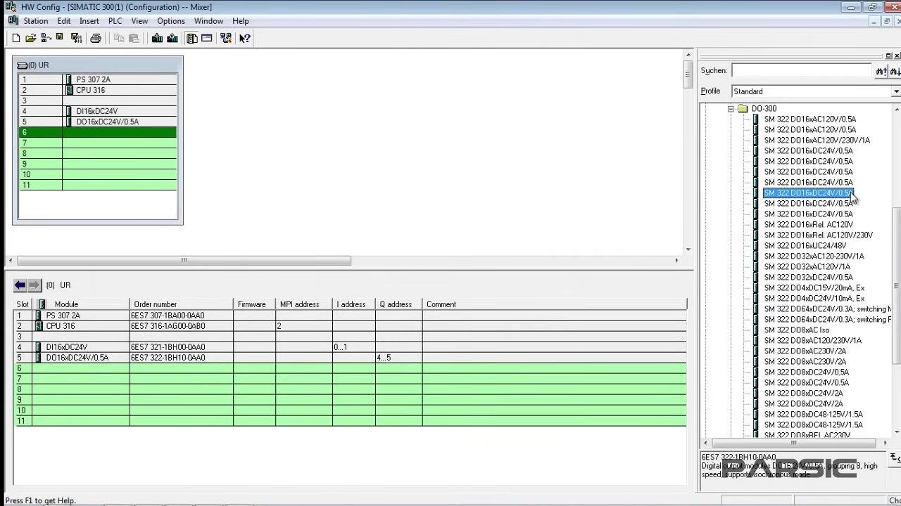 Warning dialog still visible before clicking OK; slot 3 is highlighted and the DI-300 folder is open