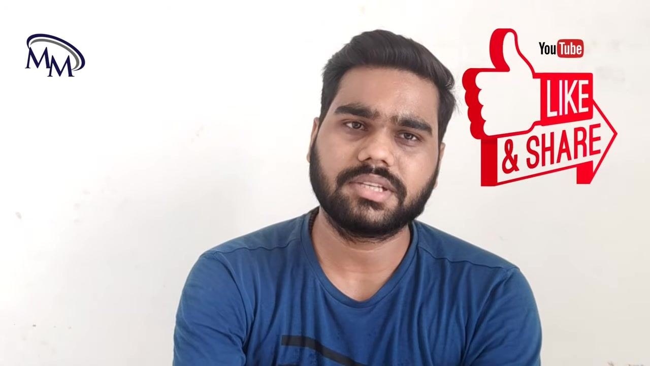 Presenter emphasizing that persistent shrinkage indicates uneven cooling in a specific area. Plain background, "MM" logo in the top left, presenter in a blue shirt, explaining with a focused expression.
