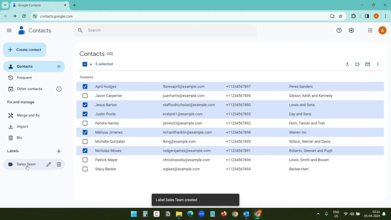 Dropdown menu under Add Members showing the options: From Outlook Contacts, From Address Book, and New E-mail Contact