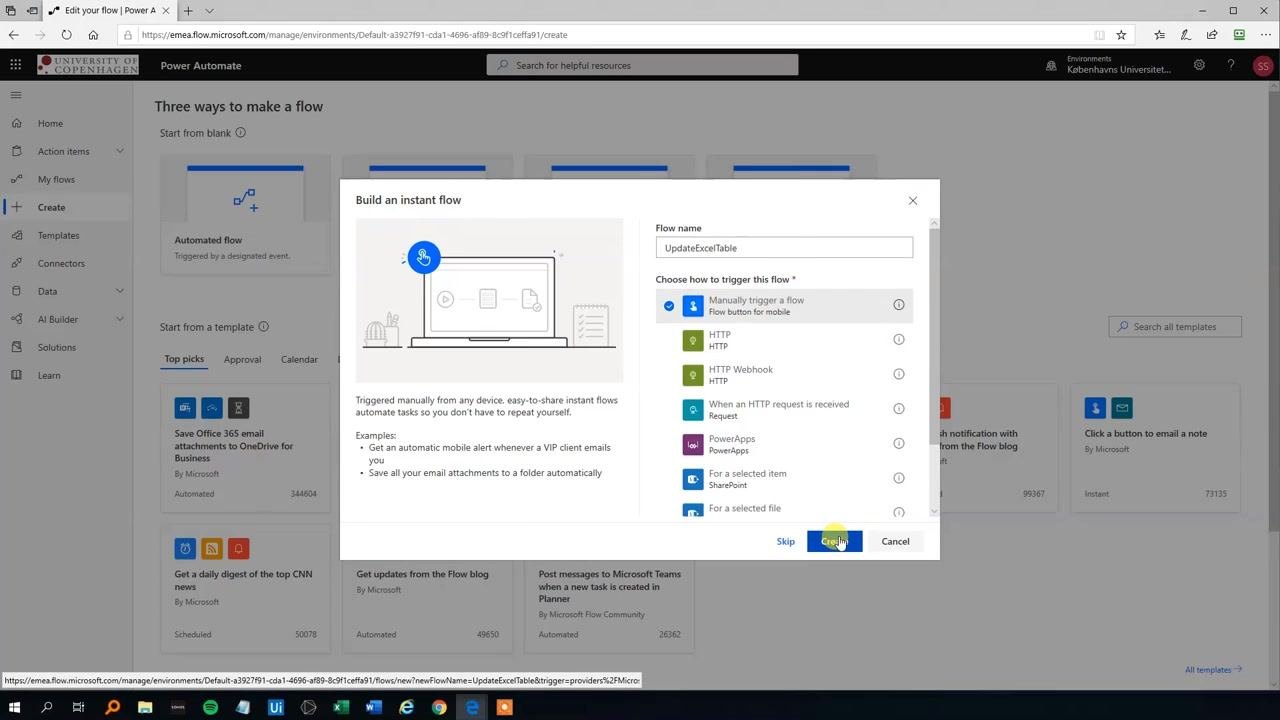 Power Automate flow editor with the "ID" input field added, along with options to add further input fields