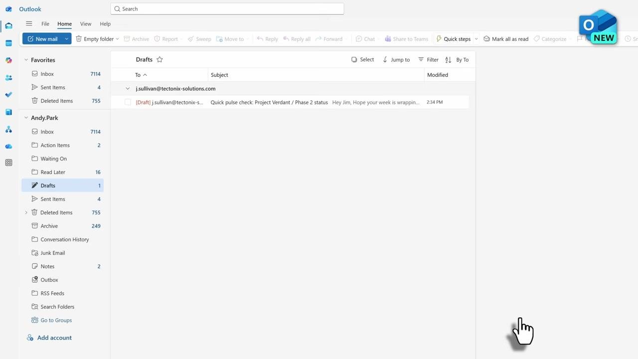 Set custom date and time dialog in the New Outlook, with a calendar, date and time selectors, and Send/Cancel buttons