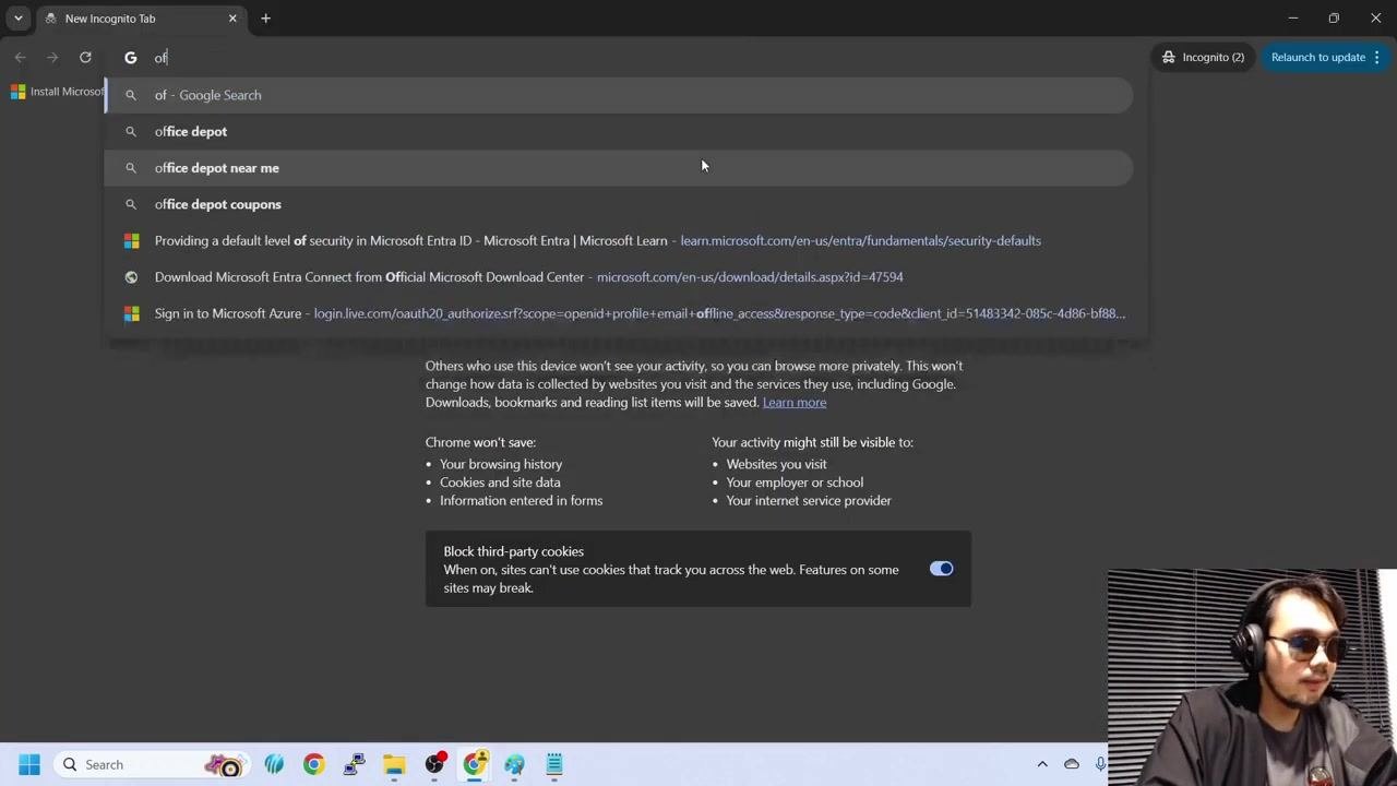 Microsoft login page showing "Action Required" for additional security information, with "Ask later" and "Next" options