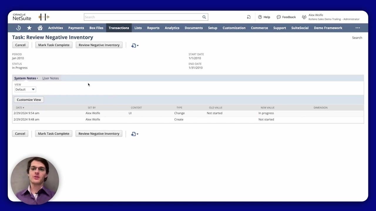 Screen with message: "Watch more NetSuite tutorials" and Kolleno branding.