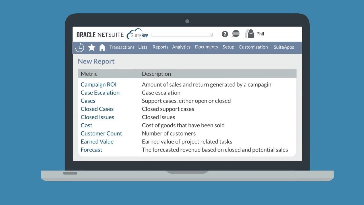 Open Invoices report with footer display options and a note explaining that adjustments only affect the view