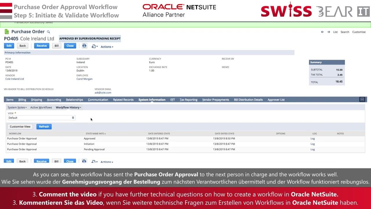 Contact and subscription information for Swiss Bear IT, encouraging viewers to reach out, subscribe, and provide feedback.