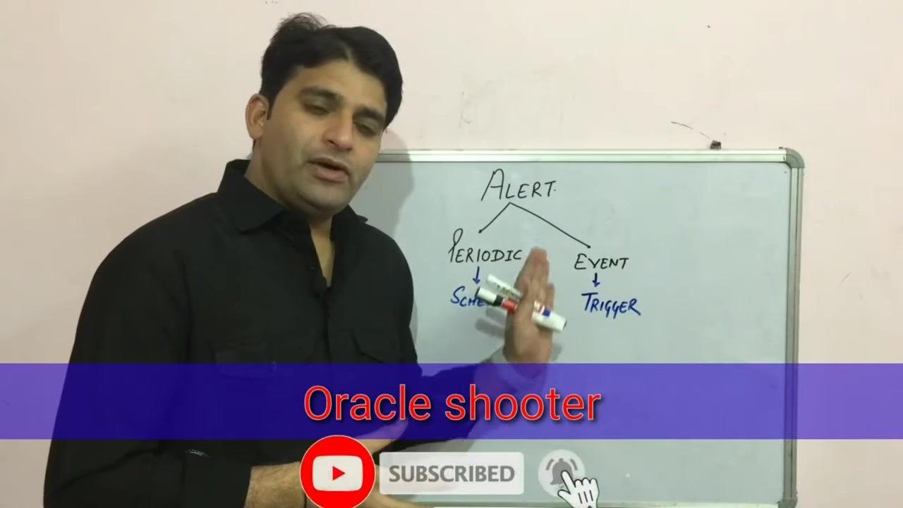 A diagram on a whiteboard showing "ALERT" branching into "PERIODIC" (with "SCHEDULE" below it) and "EVENT" (with "TRIGGER" below it)