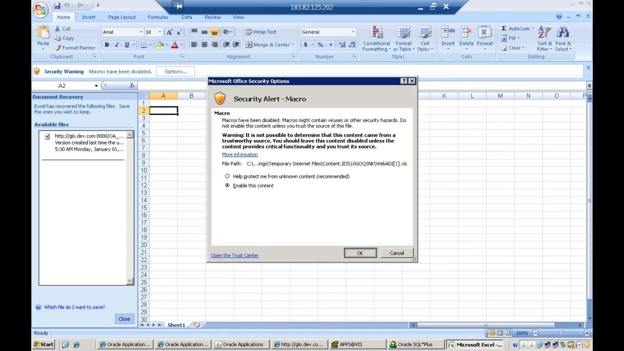 Excel template with AMOUNT set to 7500 and RECEIPT_NUMBER set to eTutor Rec 02