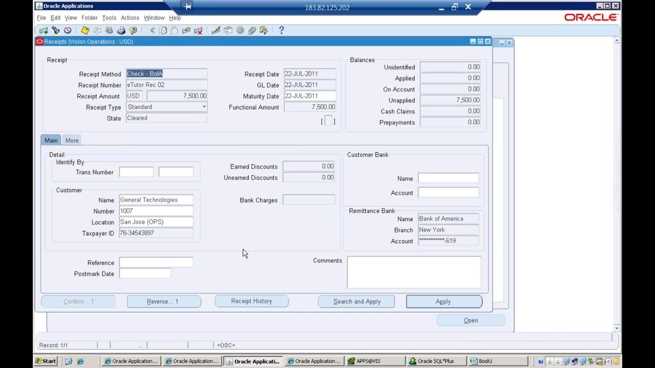Navigator - Desktop Integration Manager window showing responsibility search results