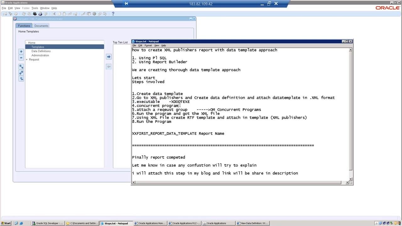 Data Definition confirmation screen showing the file upload section with the data template attached