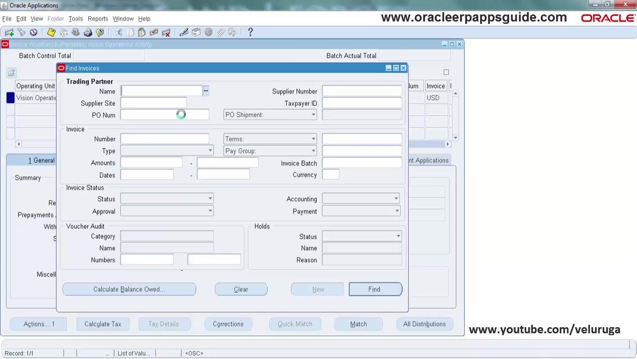 Navigator window with 'Invoices' selected and the 'Open' button visible.