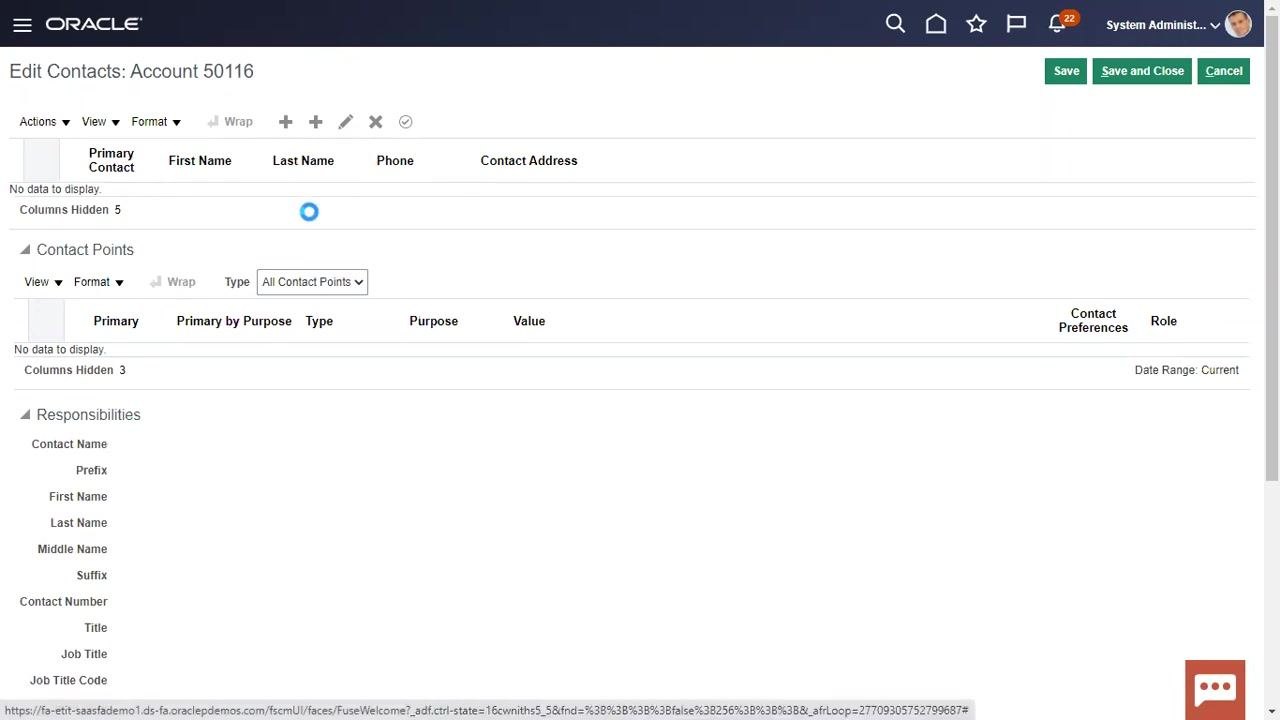 Create Contact dialog with fields for First Name, Last Name, and Contact Number filled in