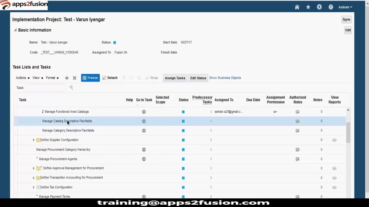 Manage Catalog Descriptive Flexfields screen with fields for Name, Flexfield Code, Description, Global Segments, and Context Segment