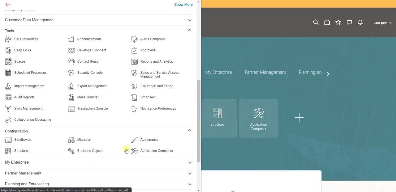 Apps selection page with the cursor on the Save and Close button