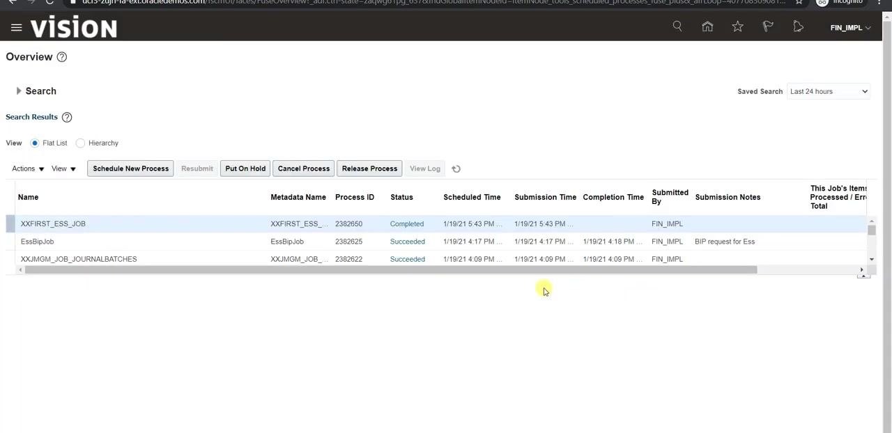 Process Details dialog with PO_TYPE parameter, tooltip showing valid values, and STANDARD being entered.