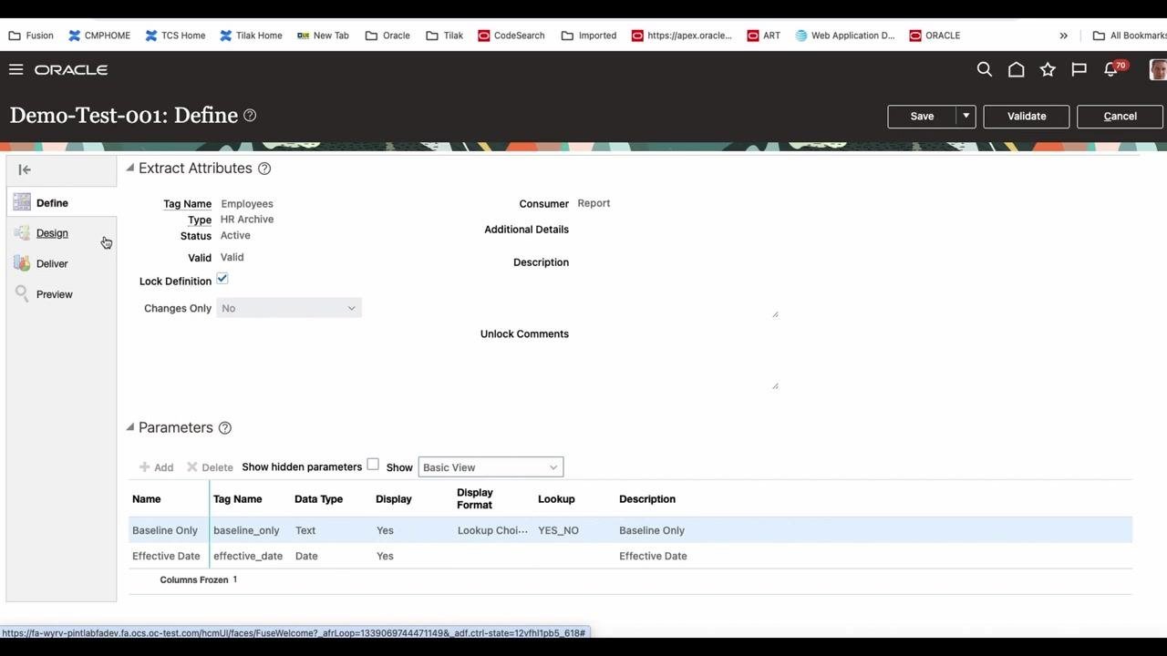 Confirmation dialog for saving the extract definition, with Yes and No options.