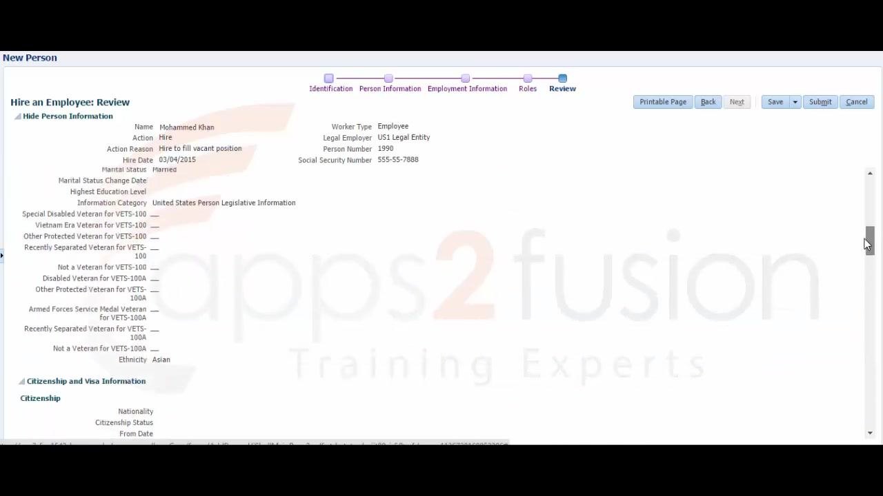 End screen with training invitation, apps2fusion logo, and Jayashree Prakash name
