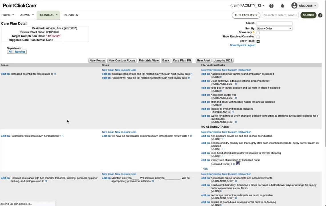 Review History table showing options to del, edit, reassign, and print for each review entry.