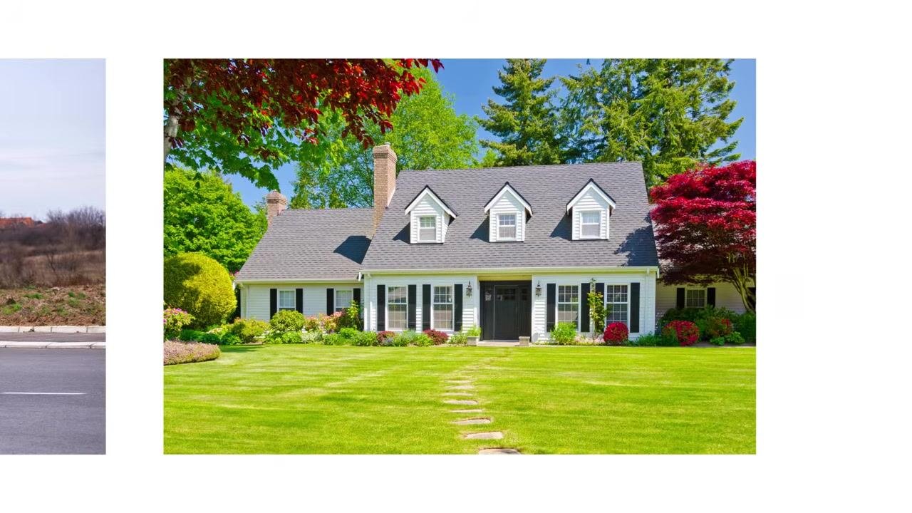 Residential home with a well-kept lawn, representing home storage for spill kits