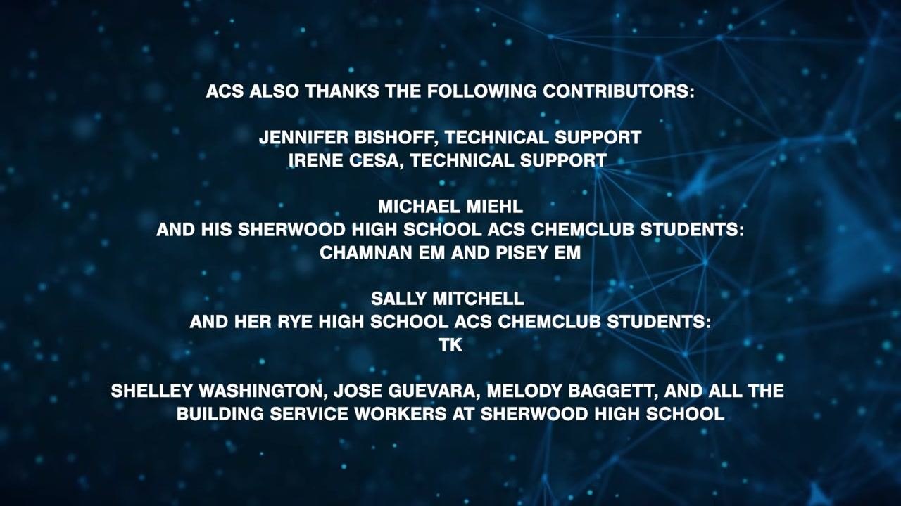 Acknowledgement slide thanking Jim Blizzard for his contribution to chemical safety resources