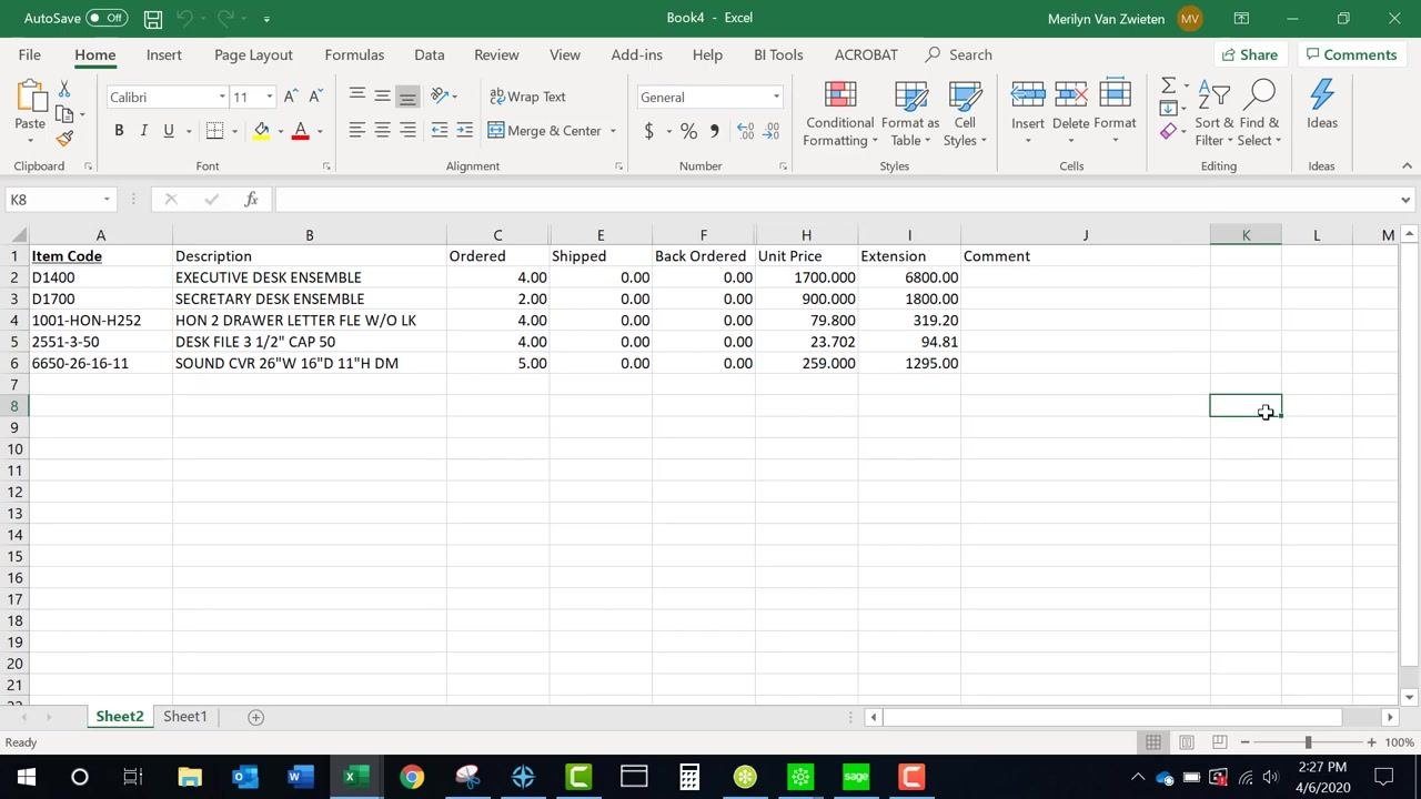 Sage 100 main dashboard with Customer View highlighted in the Favorites panel